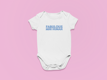 Load image into Gallery viewer, Fabulous Mini Human Organic Cotton Baby Onesie
