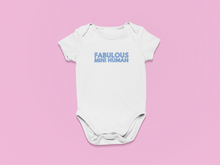 Load image into Gallery viewer, Fabulous Mini Human Organic Cotton Baby Onesie