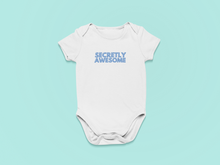 Load image into Gallery viewer, Secretly Awesome Organic Cotton Baby Onesie
