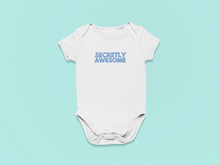 Load image into Gallery viewer, Secretly Awesome Organic Cotton Baby Onesie