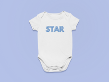 Load image into Gallery viewer, Star Organic Cotton Baby Onesie