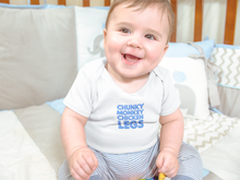 Load image into Gallery viewer, Chunky Monkey Chicken Legs Organic Cotton Baby Onesie