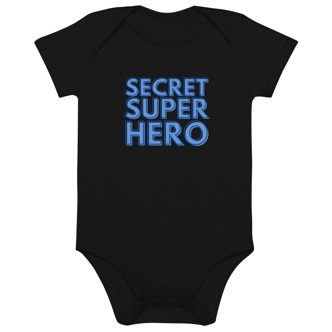 Secret Super Hero Organic Cotton Baby Onesie