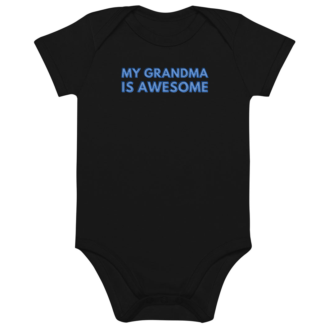 My Grandma Is Awesome Organic Cotton Baby Onesie