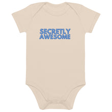 Load image into Gallery viewer, Secretly Awesome Organic Cotton Baby Onesie
