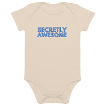Load image into Gallery viewer, Secretly Awesome Organic Cotton Baby Onesie