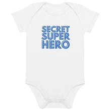 Load image into Gallery viewer, Secret Super Hero Organic Cotton Baby Onesie