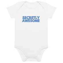 Load image into Gallery viewer, Secretly Awesome Organic Cotton Baby Onesie